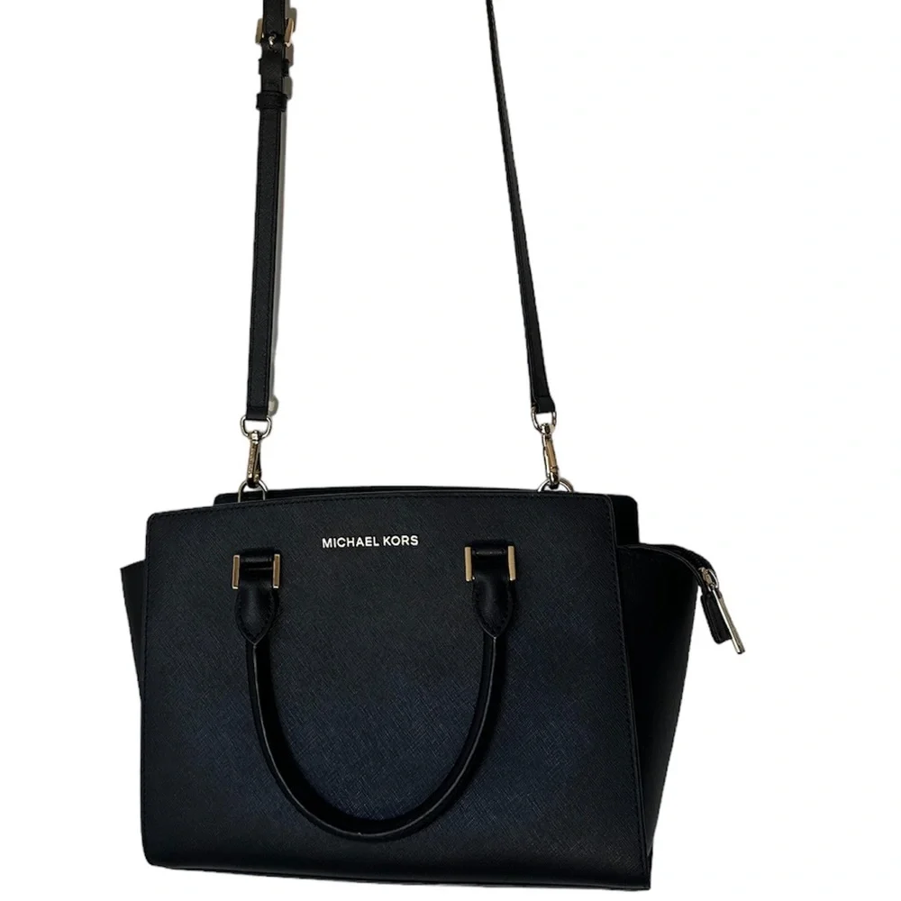 MICHAEL KORS Selma Medium Saffiano Leather Cossbody Bag EXCELLENT CONDITION - Picture 2 of 15